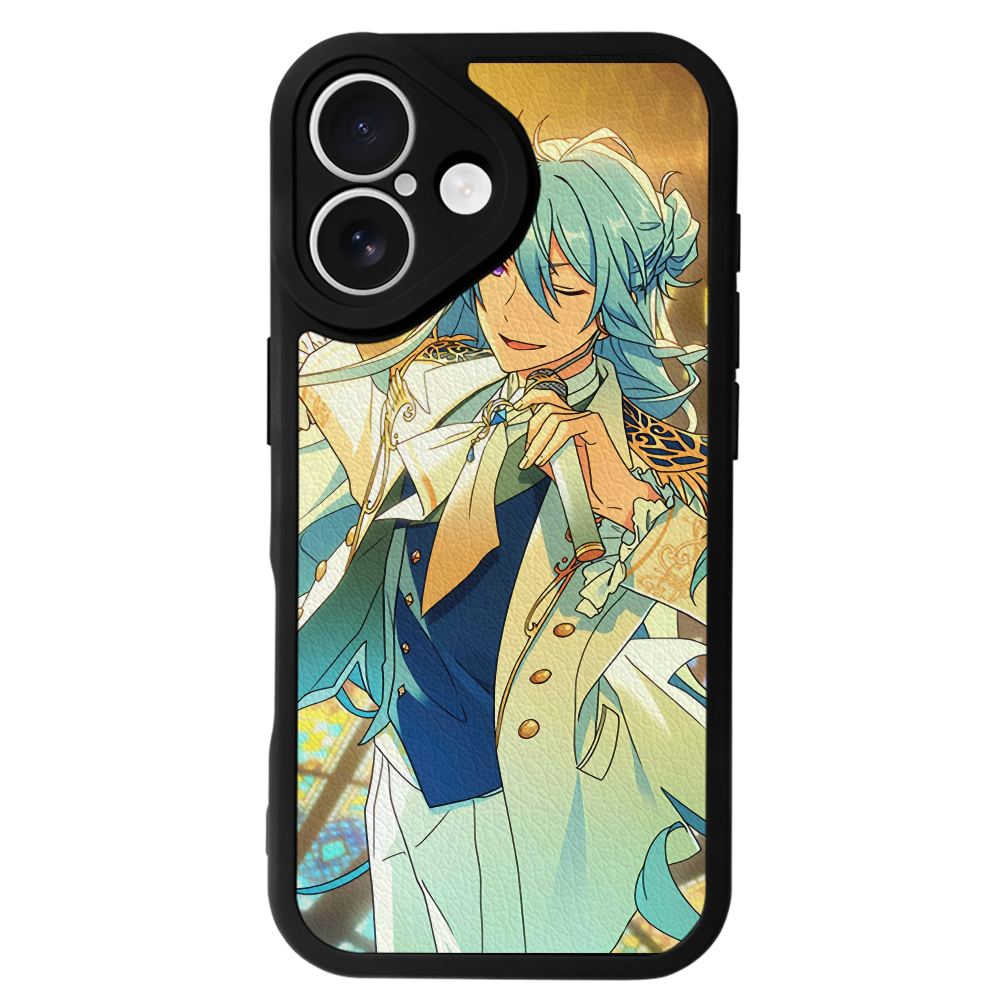 （画像用） あんさんぶるスターズ! Ensemble Stars 【iPhone 16シリーズ対応】シリコンスマホケース（レザー調） 材質：シリコン